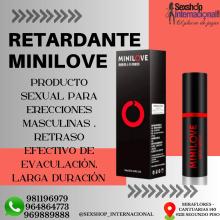 RETARDANTE MINILOVE-ORIGINAL-PROLONGA LA EYACULACION -ERECCIONES FUERTES-SEXSHOP LIMA 971890151 